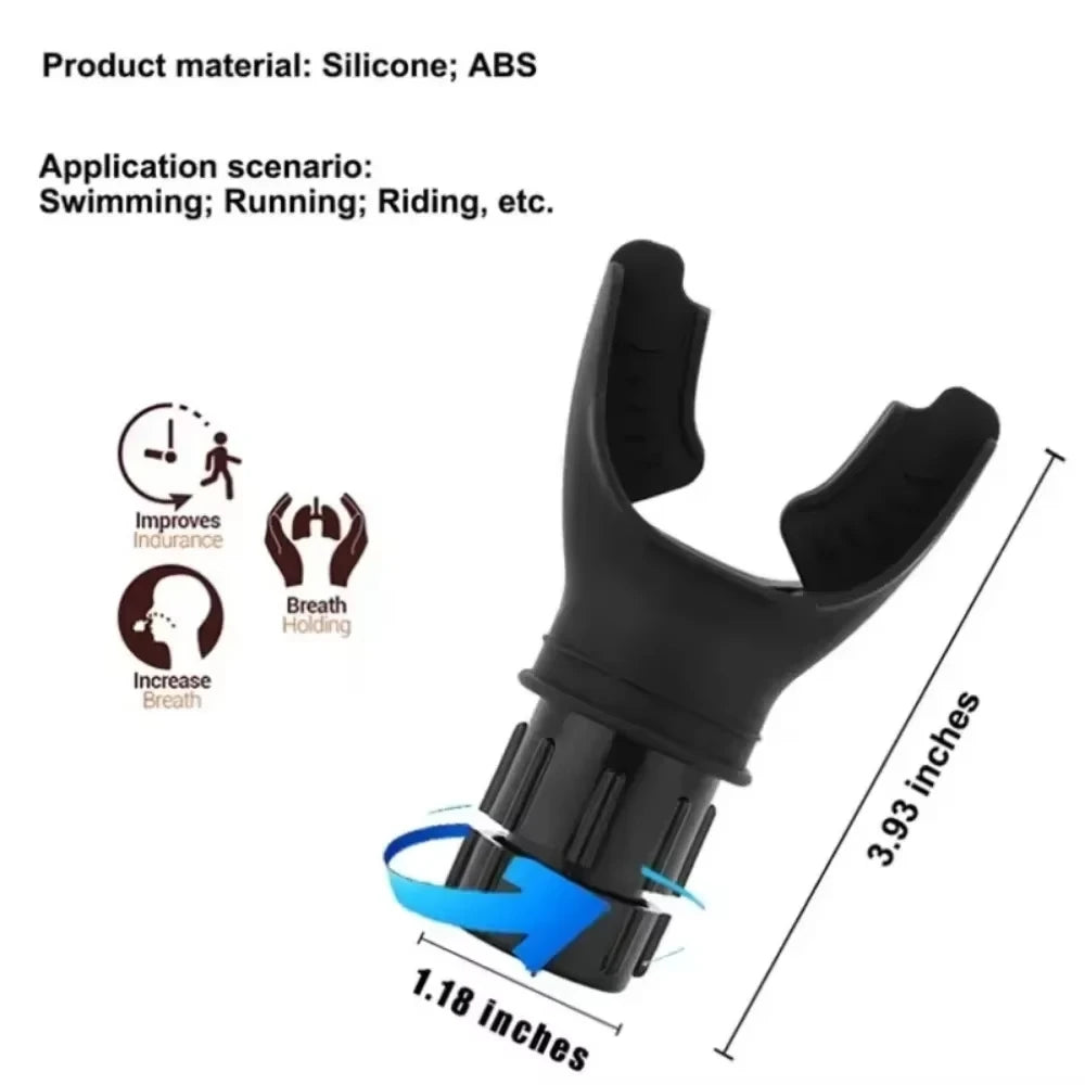 Portable Lung Fitness Exerciser - Adjustable Resistance Breathing Workout Device for Endurance Training