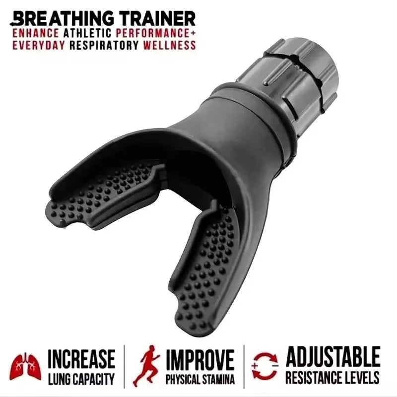 Portable Lung Fitness Exerciser - Adjustable Resistance Breathing Workout Device for Endurance Training